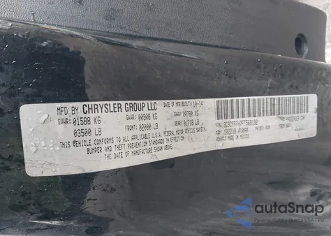 2015 Fiat 500 Abarth z USA, uszkodzony, nr VIN 3C3CFFFH7FT568192